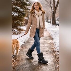 MUK LUKS Kinsley Kennedy Quilted Waterproof Winter Boots – Women’s 9 Worn Once